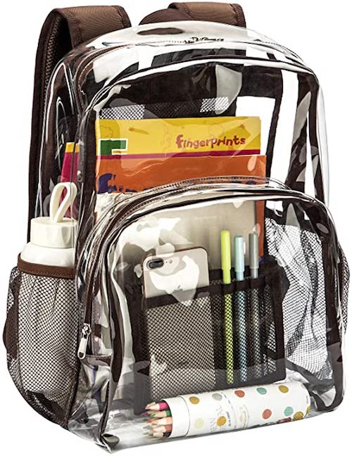 Vorspack Clear Backpack Heavy Duty PVC Transparent School Backpack