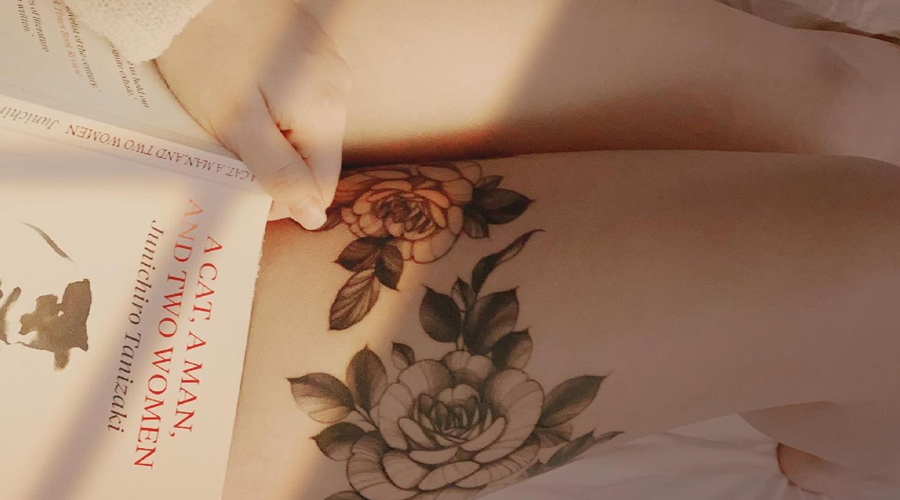 Flower Thigh Tattoo  Tattoo Designs for Women