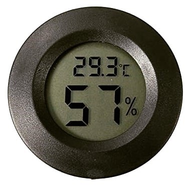 Silver Analog Hygrometer with Glass Face - CheapHumidors