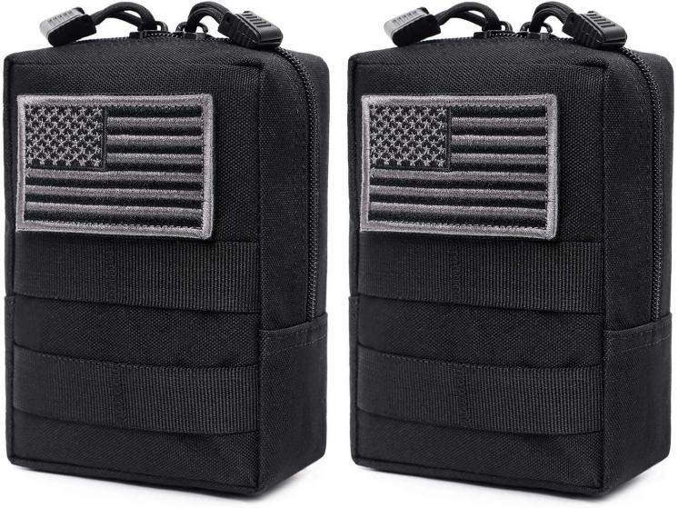 Tacticool 2 Pack Compact and Water-resistant Molle EDC Pouches