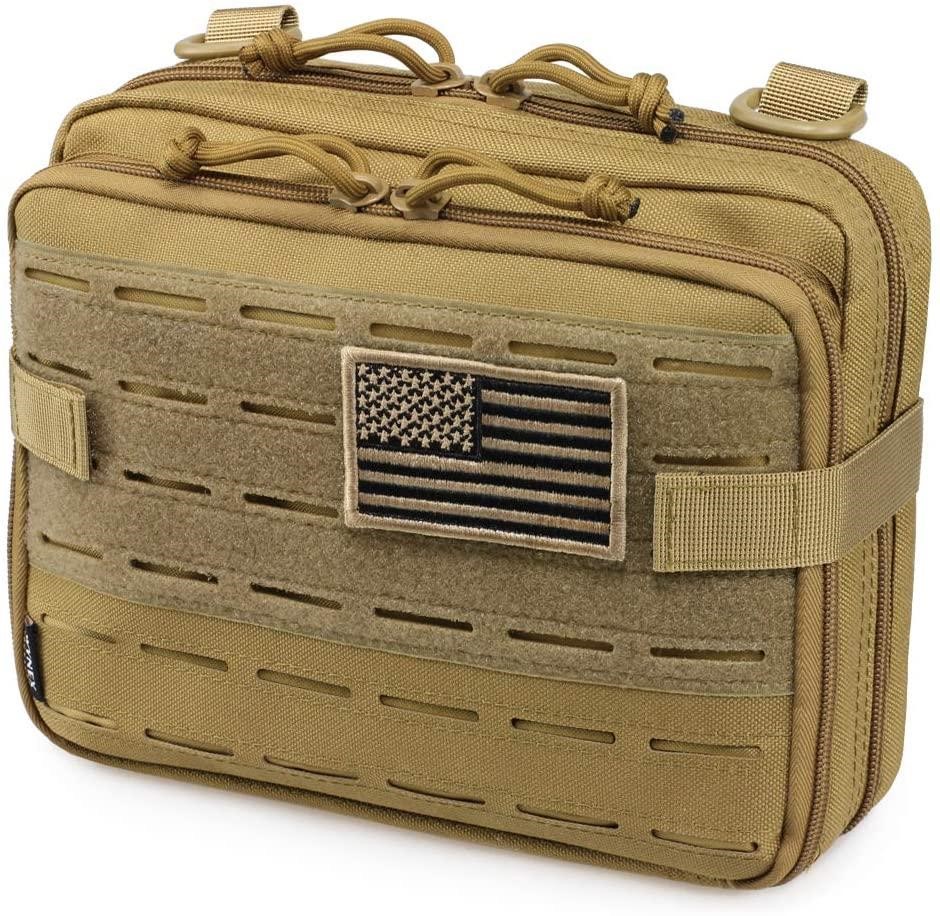 WYNEX Tactical Molle Admin Pouch (1000D Nylon Molle Utility Pouch)