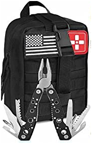 Aokiwo 200Pcs Emergency First Aid Kit with Molle First Aid Medical Pouch