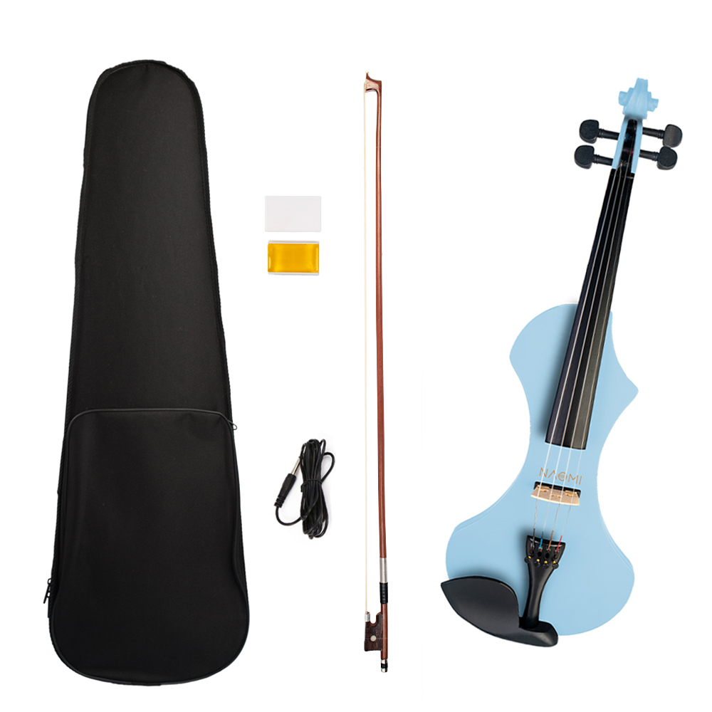 Best NAOMI Electric Violin for Sale Solid Wood Full Size 4/4 Silent