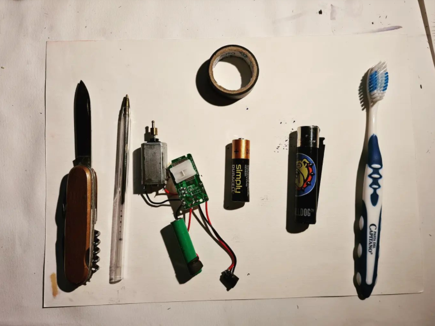 materials for making a prison tattoo gun