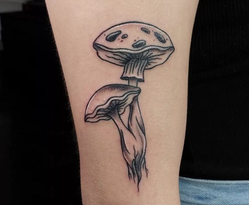 cute mushroom tattoos