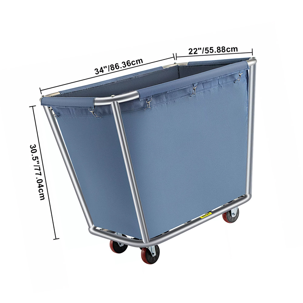 Best VEVOR Laundry Cart for Sale Removable Canvas Basket Rolling