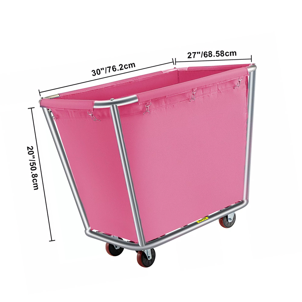 Best VEVOR Laundry Cart for Sale Removable Canvas Basket Rolling Laundry Cart LumBuy