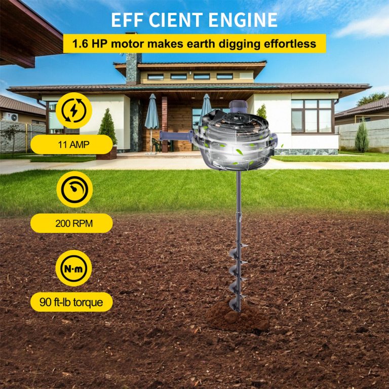 Best VEVOR 1.6 HP Electric Post Hole Auger for Sale 1200W/1500W