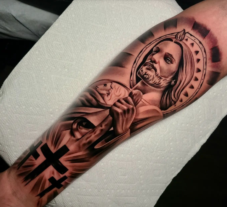 popular san judas tattoo