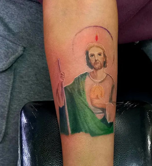 color saint judas tadeo tattoo