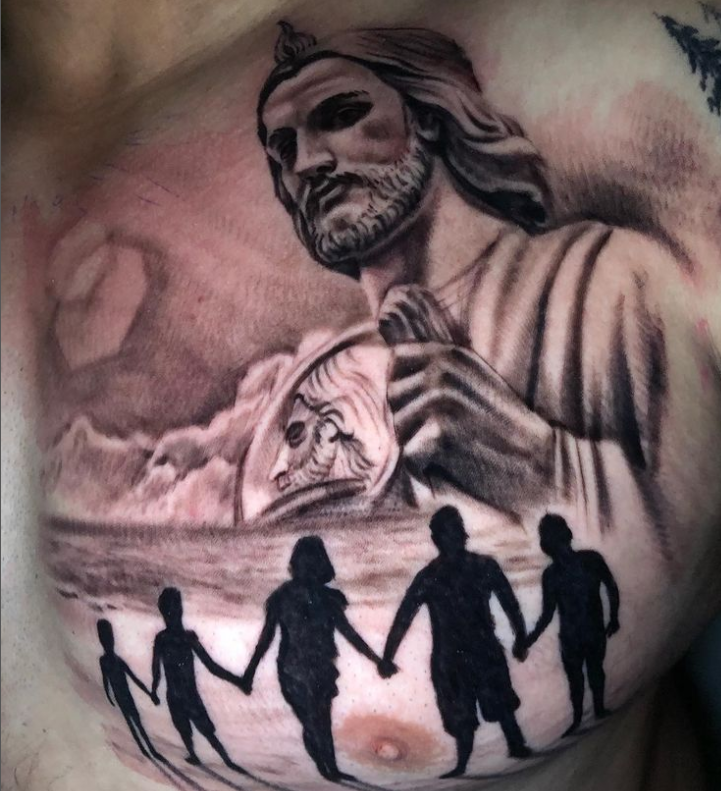 awesome san judas tadeo tattoo design