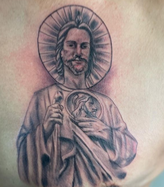 popular saint judas tadeo tattoo design