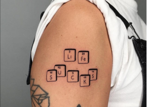  Funny Chemistry Tattoo