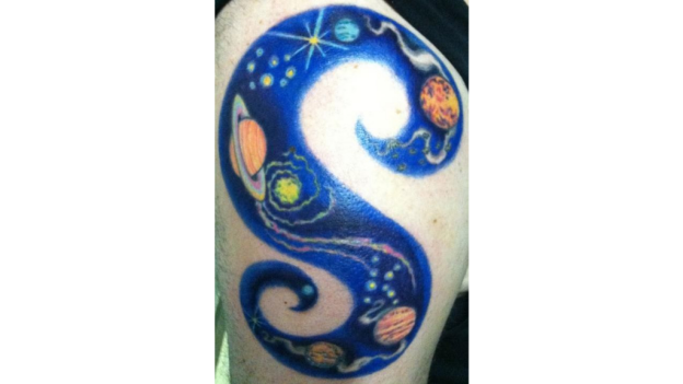 Color Solar System Tattoos Ideas