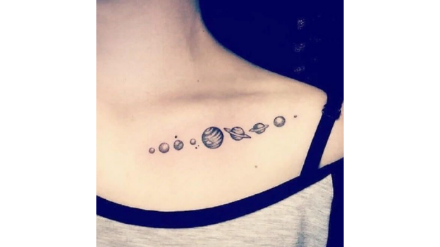 Solar System Tattoos on Chest