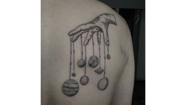 Creative Solar System Tattoos Ideas