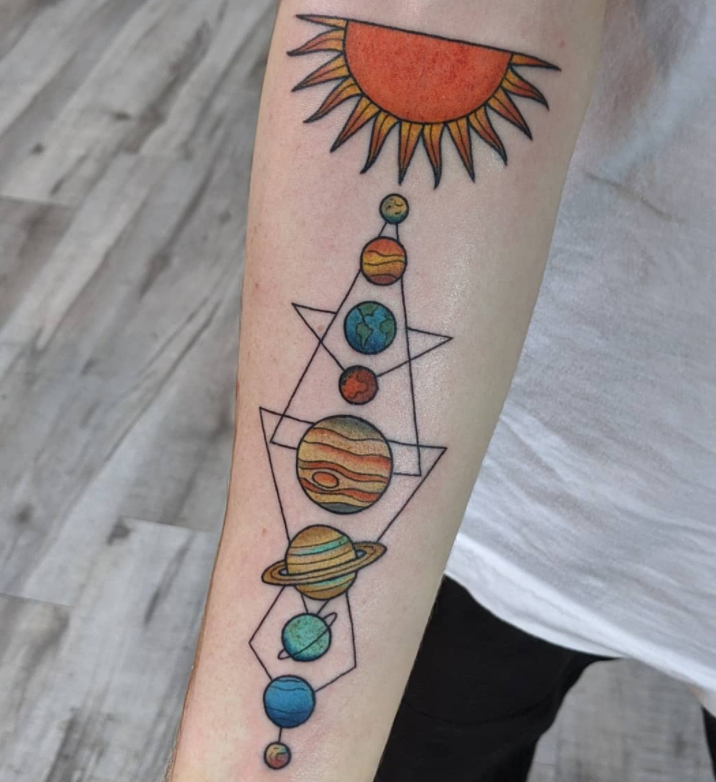 Amazing Solar System Tattoos 