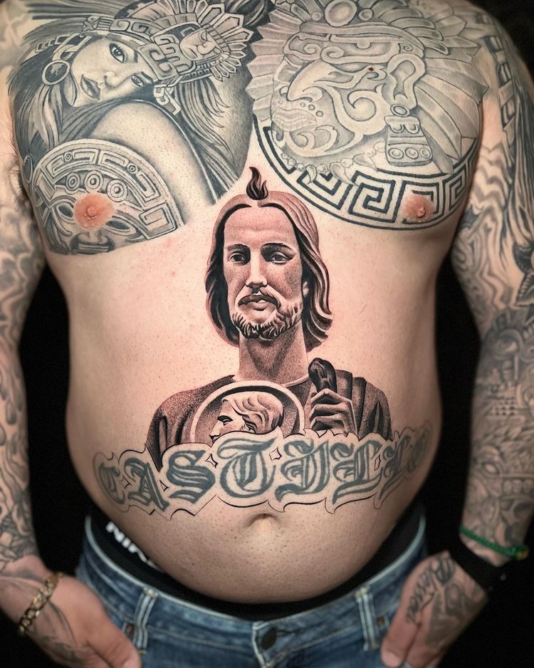 popular san judas tadeo tattoo