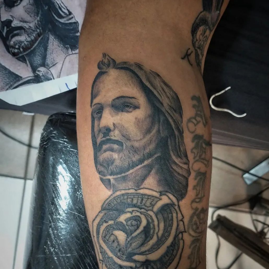 amazing san judas tadeo tattoo design