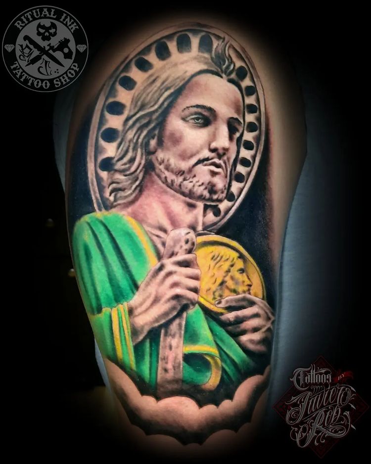 popular san judas tadeo tattoo