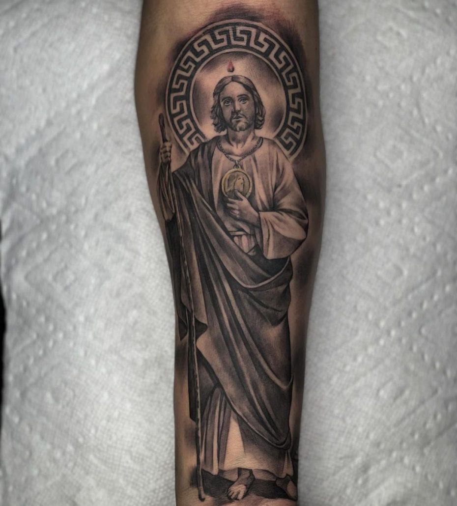 popular san judas tattoo