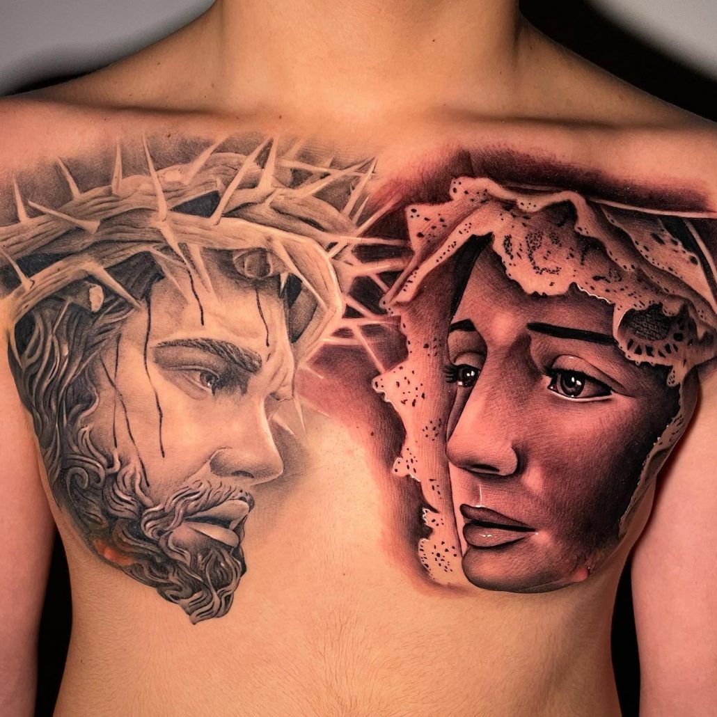 9 Religious & Spiritual Virgin Mary Tattoos