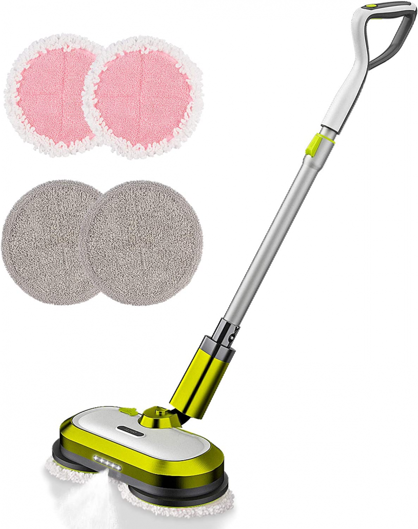 Vmai Cordless Electric Spin Mop with Water Spray and LED Headlight