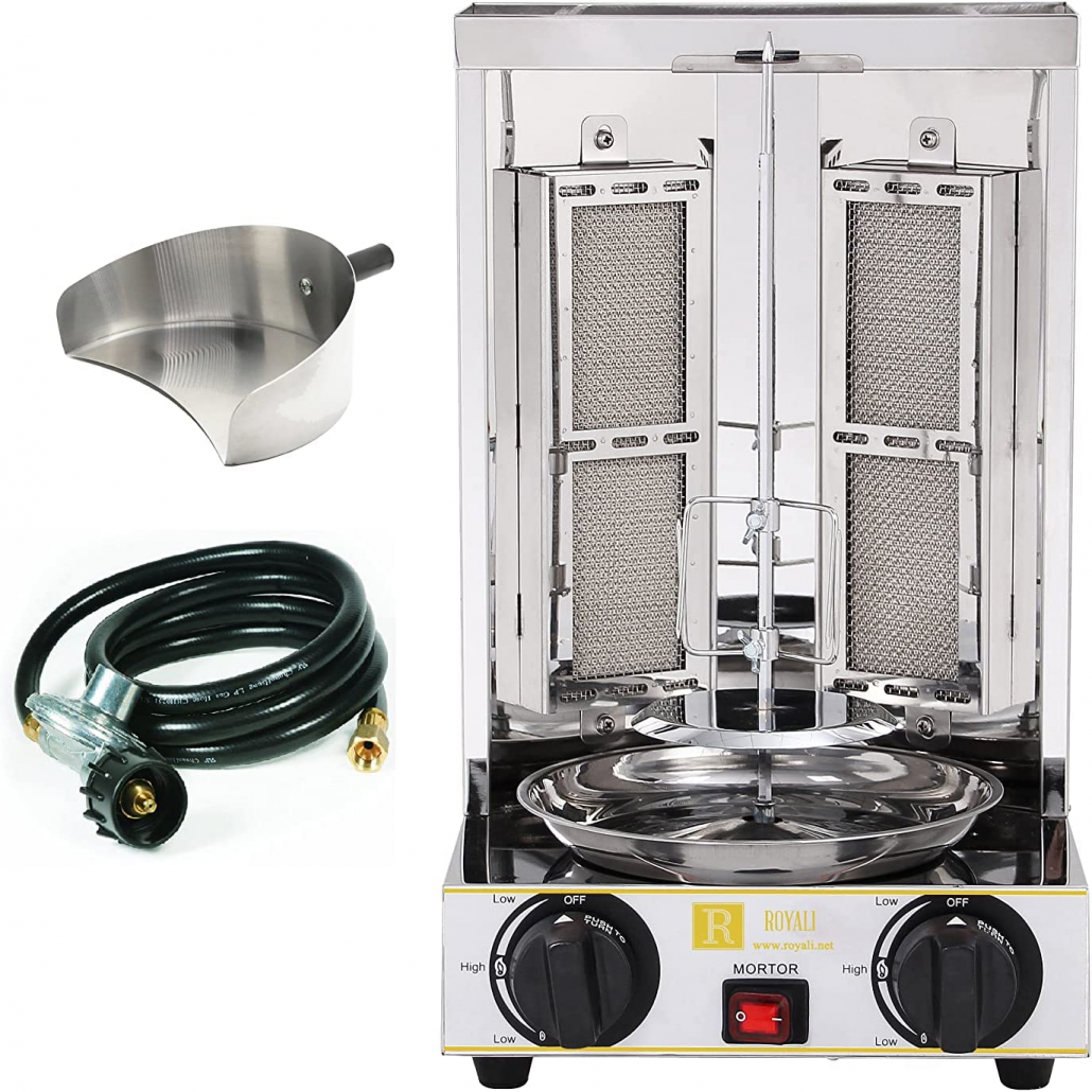 Royali Vertical Rotisserie Gyro Shawarma Grill Machine for Home Kitchen