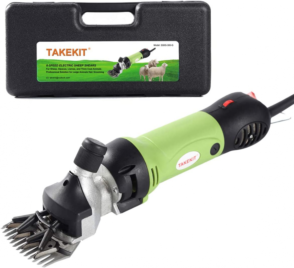 TAKEKIT Professional Electric Sheep Shears and Clippers for Thick-haired Animals