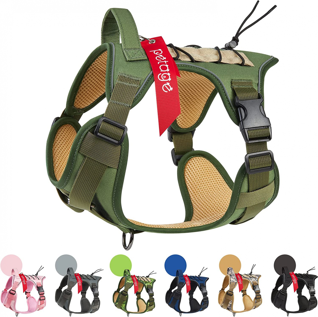 PETAGE Tactical Dog Vest for Small, Medium, and Large Dogs