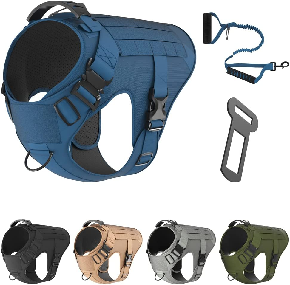 Tactical Dog Vest Bundle Includes Tactical Leash & Tactical Bag