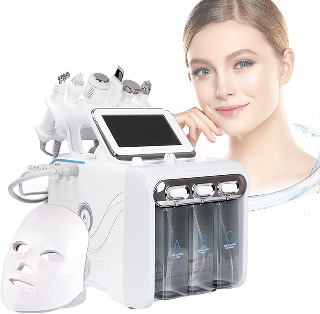 DXXCV 7 in 1 Hydrogen Oxygen Facial Machine (Professional Face Care Machine)