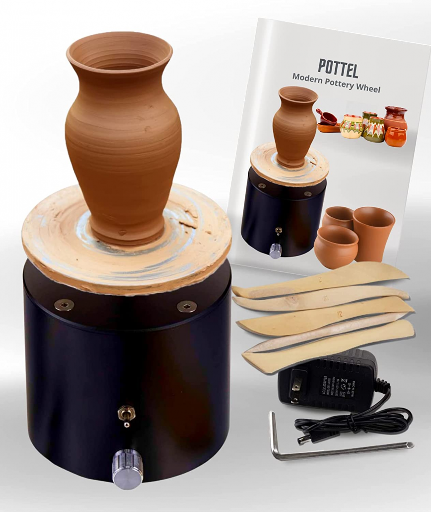 POTTEL Mini Pottery Machine & Pottery Set