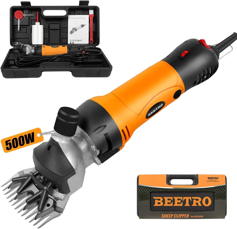 BEETRO 500W Electric Professional and Heavy-duty Sheep Shears