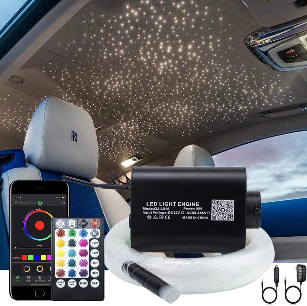 AZIMOM 20W Bluetooth Starlight Car Roof Twinkle Kit