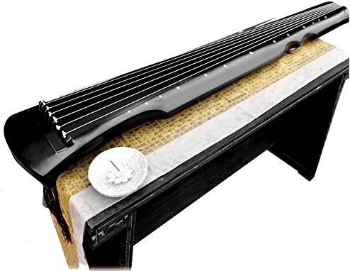 OrientalMusicSanctuary Lacquered Aged Paulownia Guqin – 7-string Chinese Zither (Fuxi Style) 