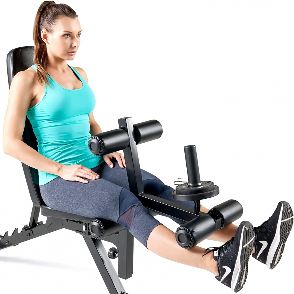 Marcy Adjustable 6 Position Utility Weight Bench with Leg Extension and Leg Curl