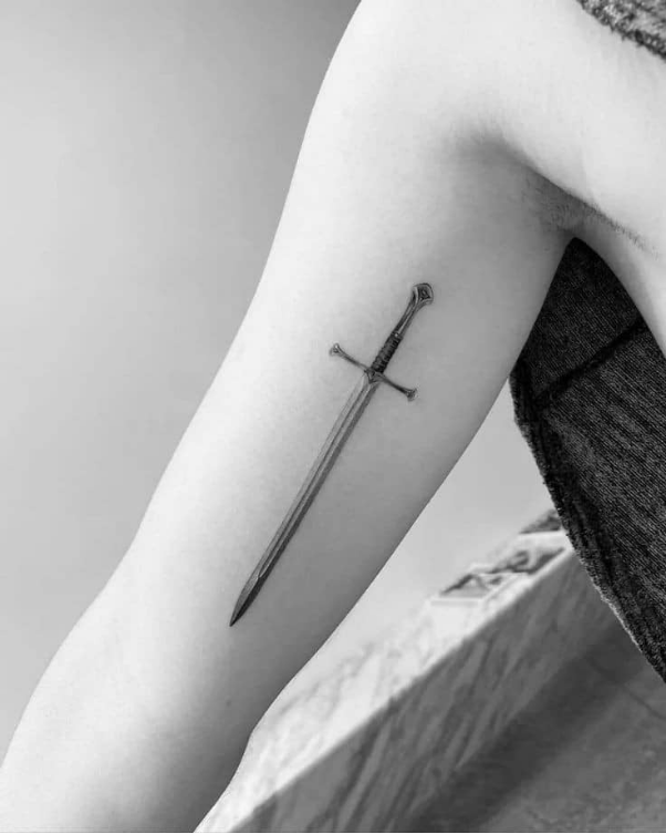 Lord Of The Rings Sword Tattoo