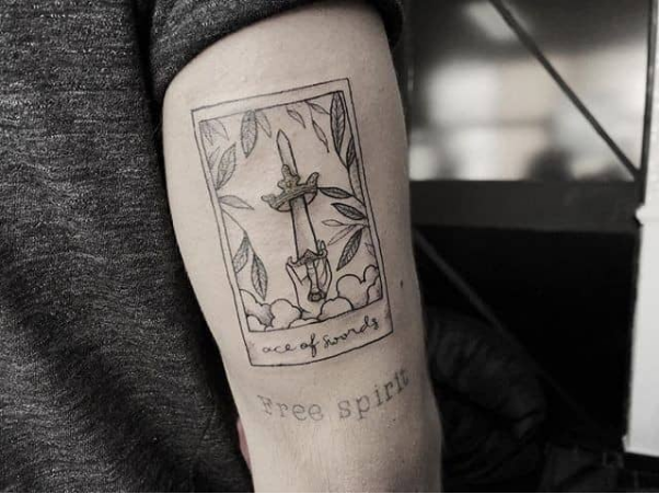 Ace Of Swords Tattoo