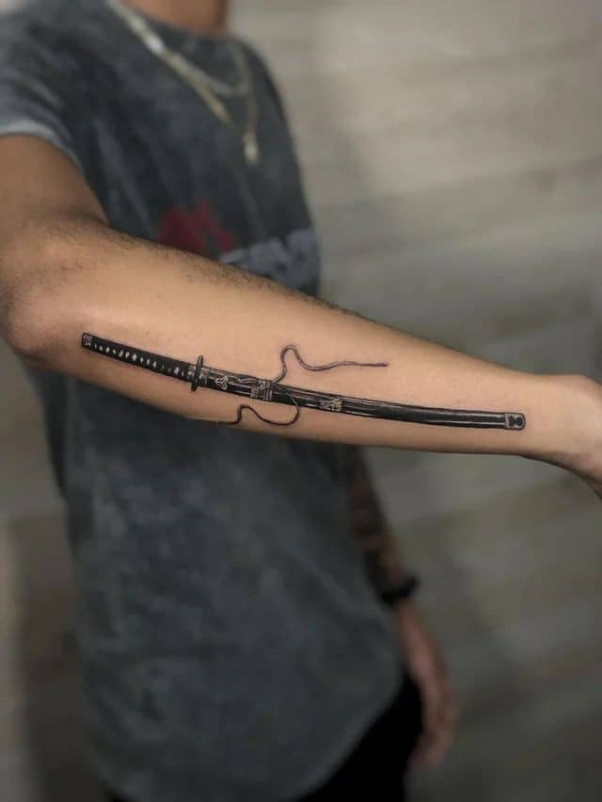 Sword Forearm Tattoo  