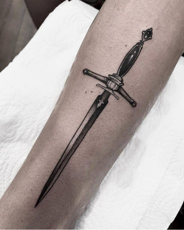 Traditional Sword Tattoo