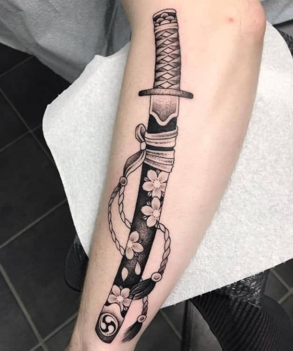 samurai sword tattoo designs